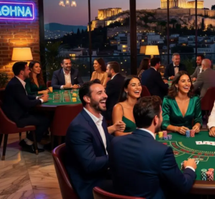 Κομψή συλλογή από στιγμιότυπα casino nights και βραδιές πόκερ στην Αθήνα