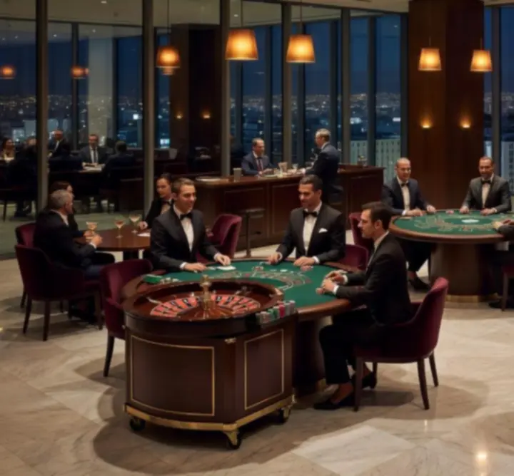 Γραφείο μεταμορφωμένο σε casino-style corporate event