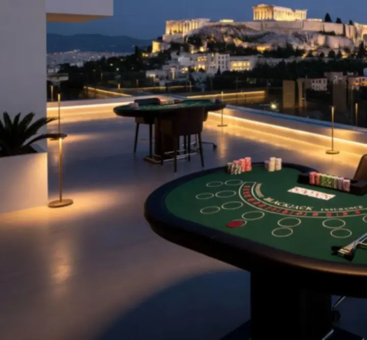 Mobile casino party setup σε ιδιωτικό χώρο
